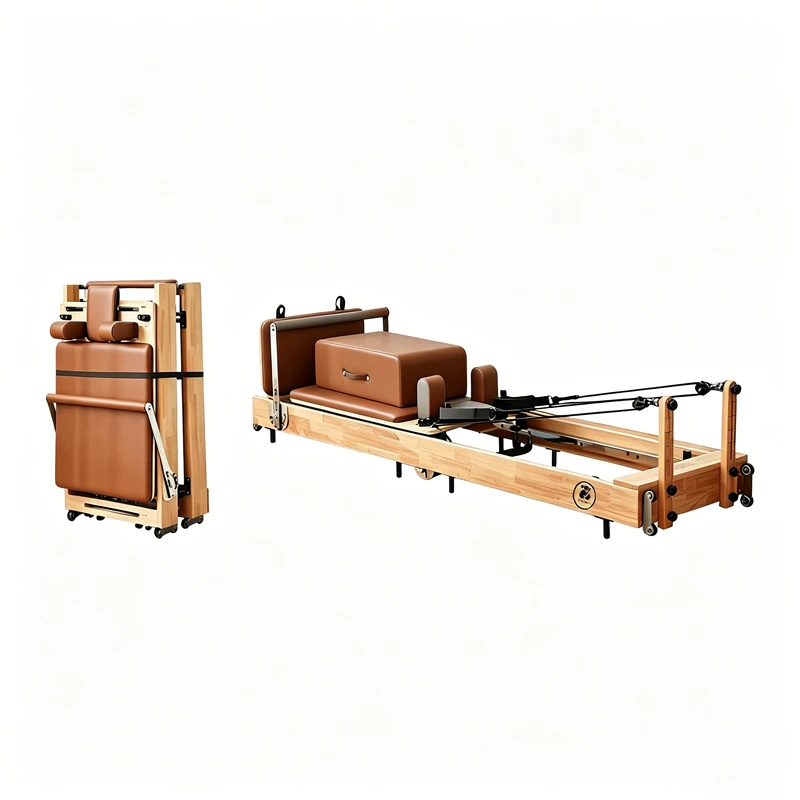 MJD-W38A Foldable Pilates Reformer Sturdy Steel Feet Full Body Workout Machine