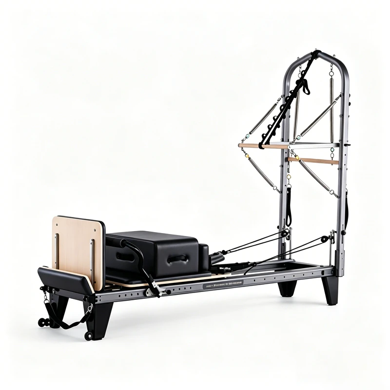 MJD-W45 Aluminum Pilates Reformer with Half Tower Full-track