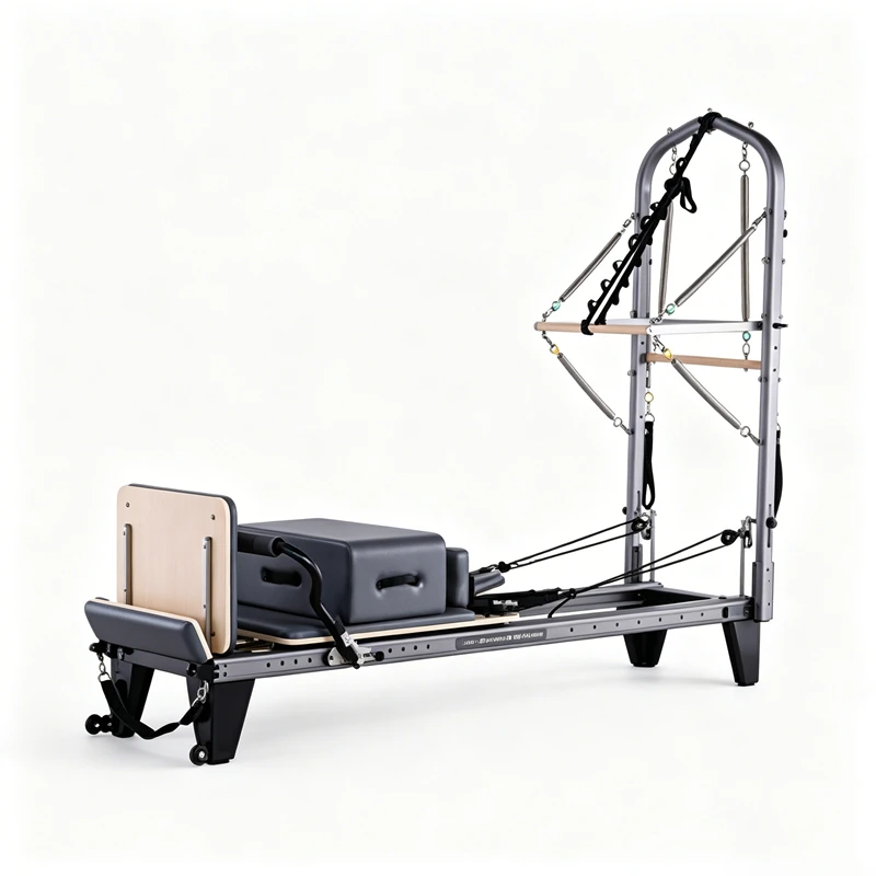MJD-W45 Aluminum Pilates Reformer with Half Tower Full-track