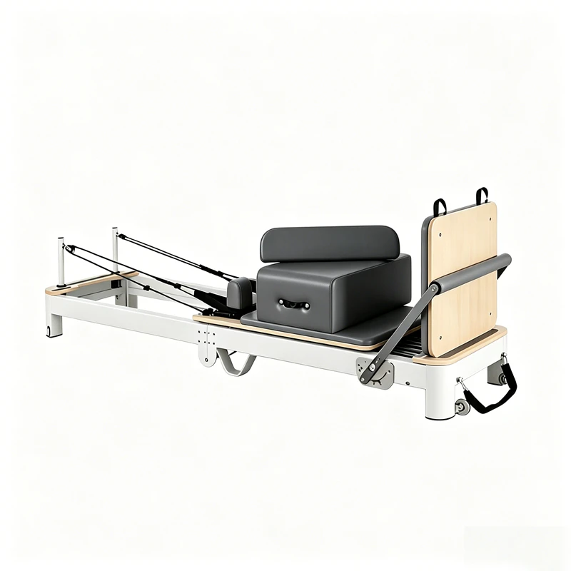 MJD-W40 Premium Aluminum Pilates Reformer Foldable with Alloy Support Legs