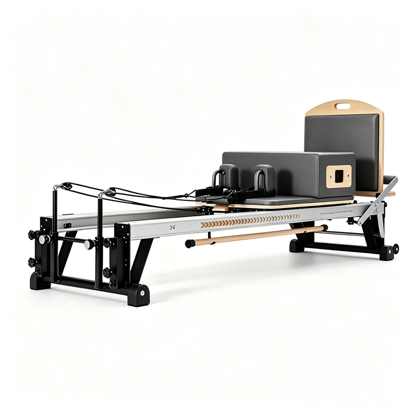 MJD-W44 Aluminum Pilates Reformer with Metal Support Frame