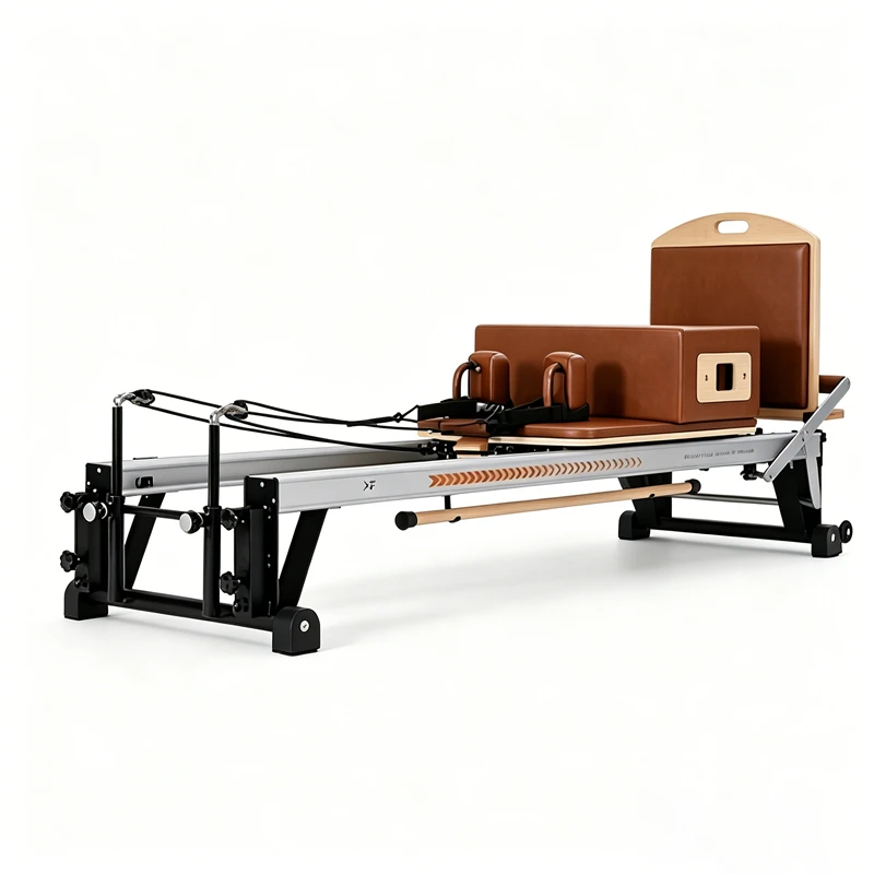 MJD-W44 Aluminum Pilates Reformer with Metal Support Frame
