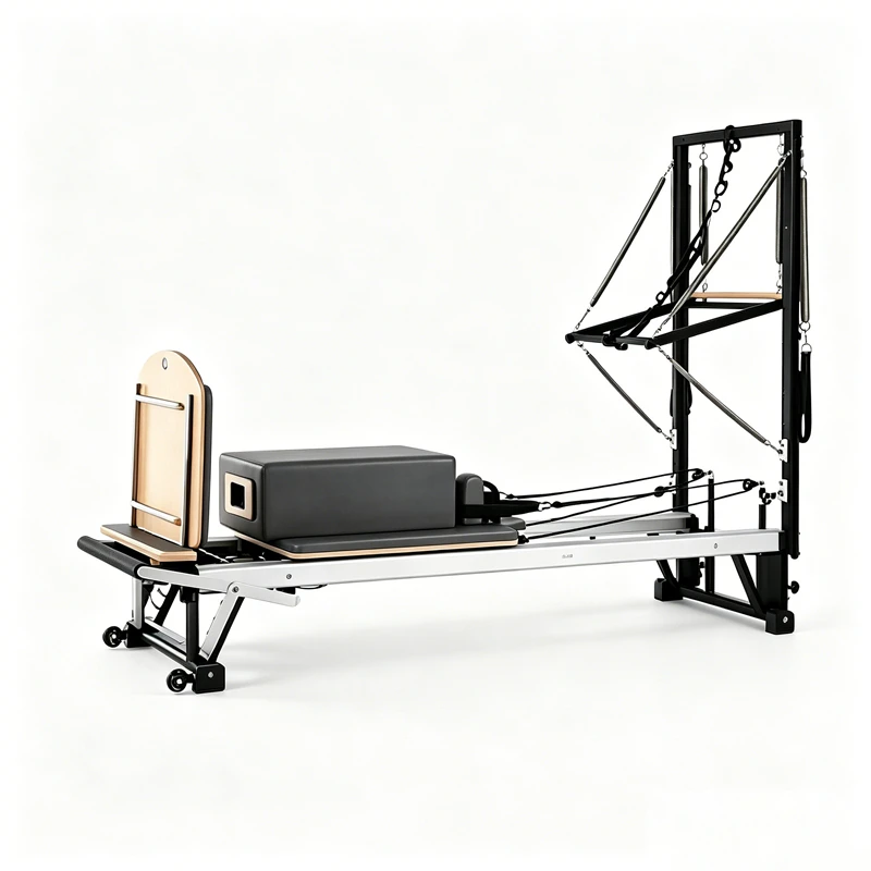 MJD-W47 Merrithew Aluminum Pilates Reformer with Half Tower Adjustable Springs