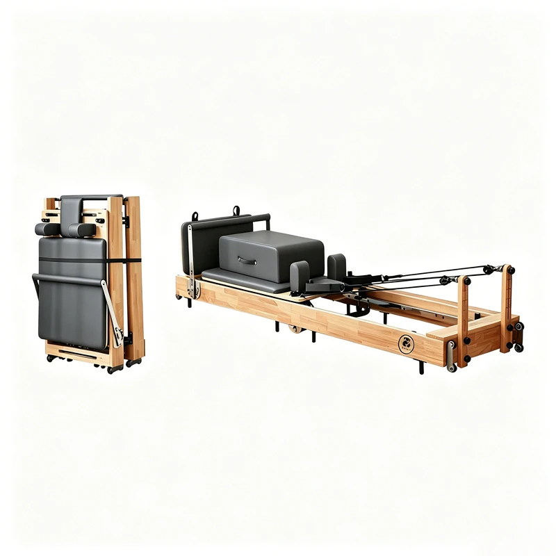 MJD-W38A Foldable Pilates Reformer Sturdy Steel Feet Full Body Workout Machine
