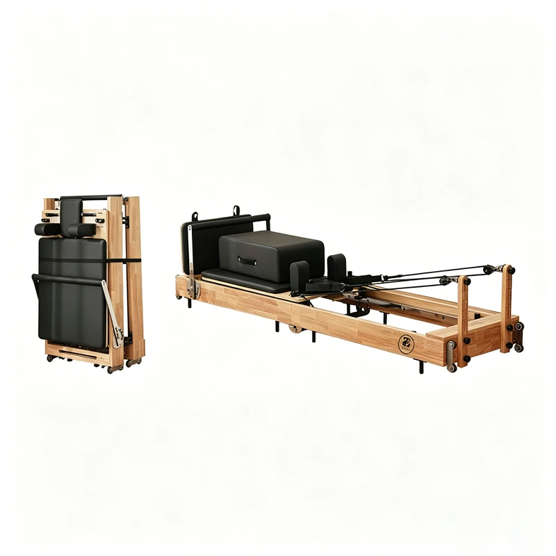 MJD-W38A Foldable Pilates Reformer Sturdy Steel Feet Full Body Workout Machine