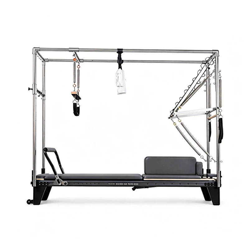 MJD-W54 Full Track Aluminum 3-in-1 Pilates Black Reformer Machine