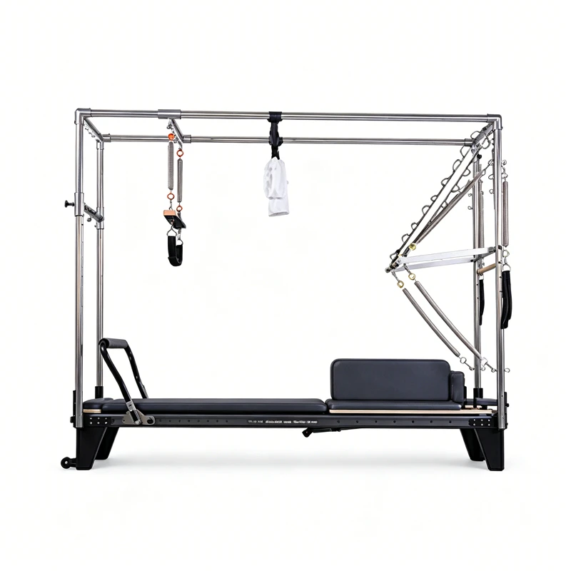 MJD-W54 Full Track Aluminum 3-in-1 Pilates Black Reformer Machine