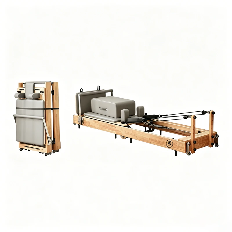 MJD-W38A Foldable Pilates Reformer Sturdy Steel Feet Full Body Workout Machine