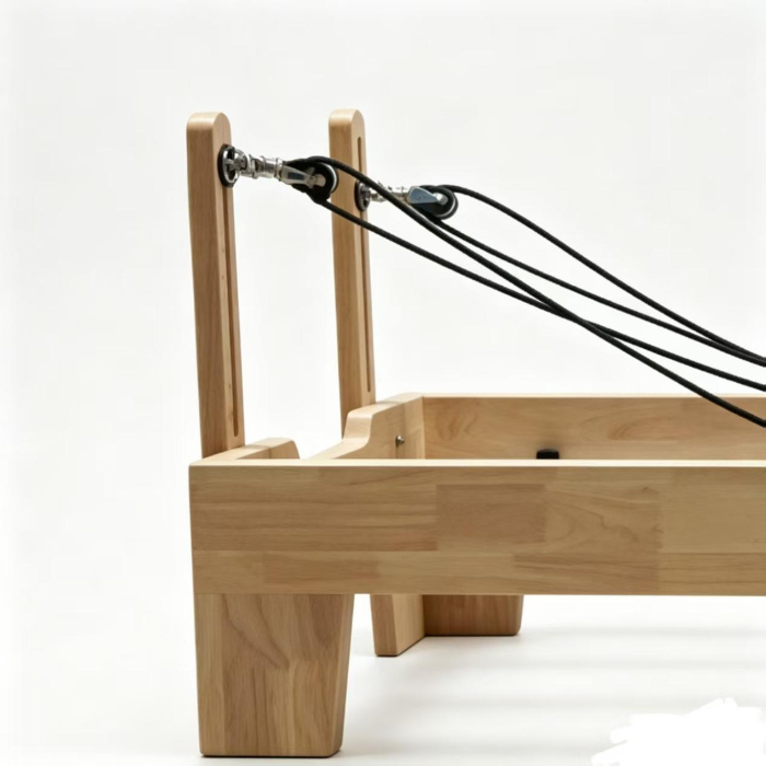 MJD-M101A Oak Wood Pilates Reformer with Wood Leg