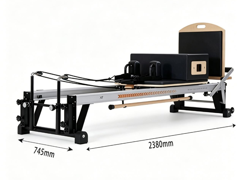 MJD-W44 Aluminum Pilates Reformer with Metal Support Frame