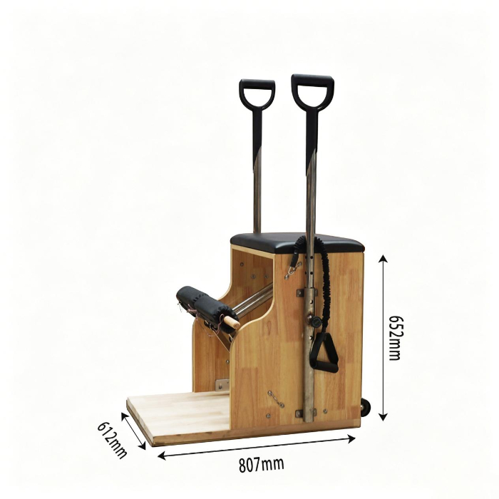 MJD-M401A Solid Oak Wood Pilates Wunda Chair Workout Equipment
