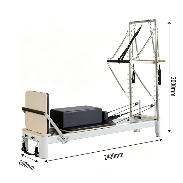 MJD-W41 Aluminum Pilates Reformer with Half Tower
