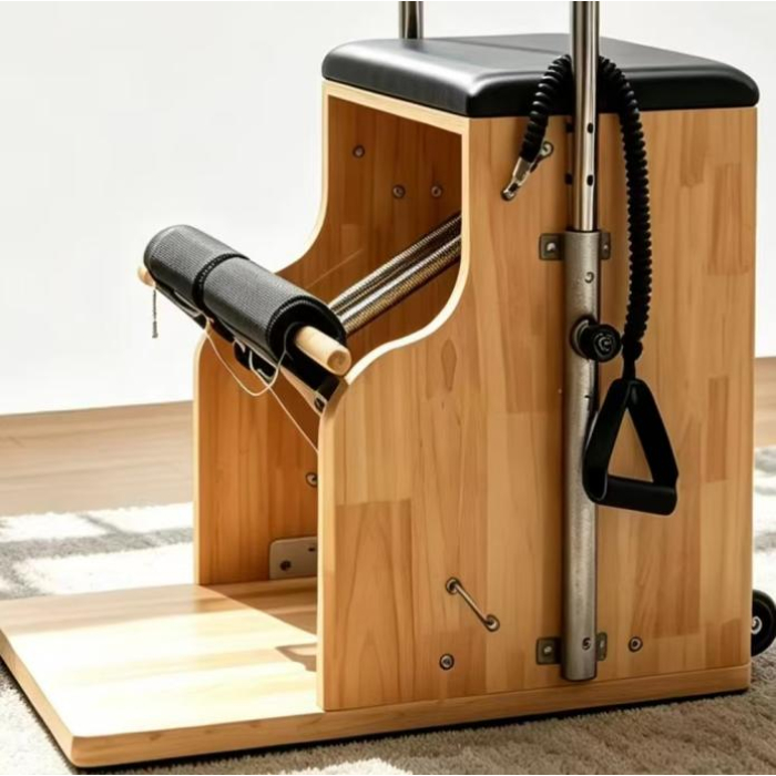 MJD-M401A Solid Oak Wood Pilates Wunda Chair Workout Equipment